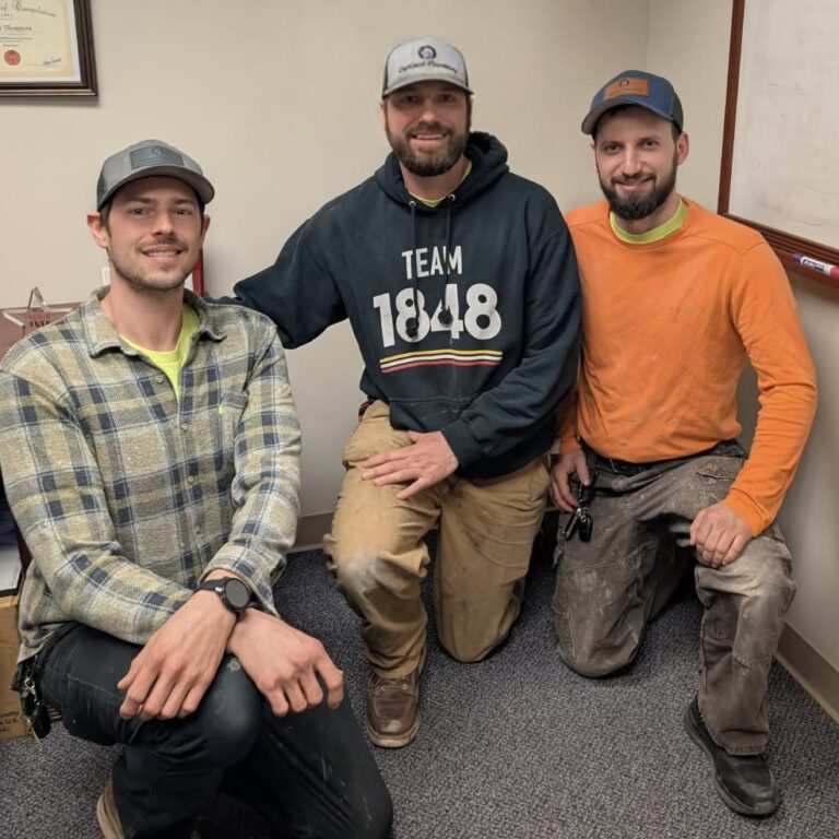 Optimal Plumbing Team Members plumbers and techs