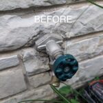 Before image of hose spout