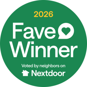 Official 2026 Nextdoor Fave Winner badge
